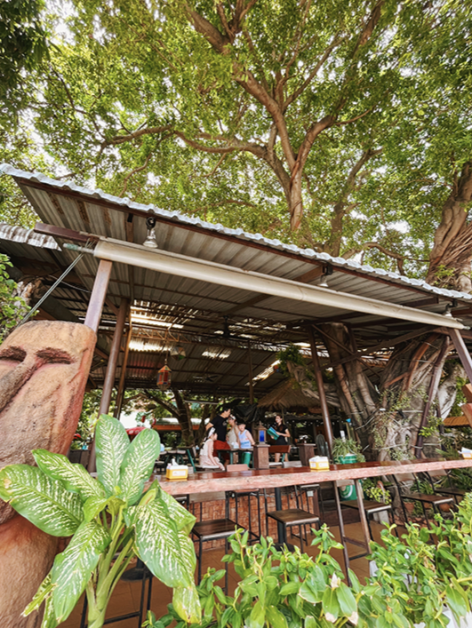 The bar under the big tree at Green Tree